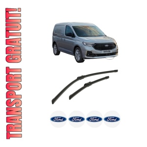 Set stergatoare auto FORD TRANSIT CONNECT V761 Box Body/MPV (SKN) din 2024, pentru parbriz auto, 2 bucati, Bosch Aerotwin, din cauciuc siliconat rezistent, 4 Stickere Auto FORD