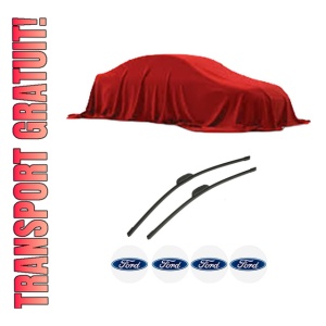 Set stergatoare auto FORD TRANSIT TOURNEO Bus (FC_ _) din 2000-2006, pentru parbriz auto, 2 bucati, Bosch Aerotwin Retrofit, din cauciuc siliconat rezistent, 4 Stickere Auto FORD