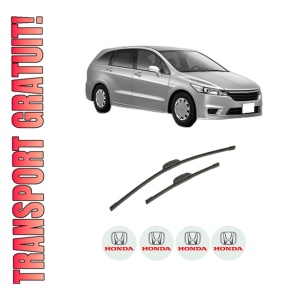 Set stergatoare auto HONDA STREAM (RN) din 2001-2006, pentru parbriz auto, 2 bucati, Bosch Aerotwin Retrofit, din cauciuc siliconat rezistent, 4 Stickere Auto HONDA
