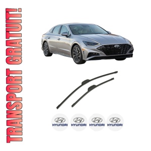 Set stergatoare auto HYUNDAI SONATA VIII (DN8) din 2020, pentru parbriz auto, 2 bucati, Bosch Aerotwin Retrofit, din cauciuc siliconat rezistent, 4 Stickere Auto HYUNDAI