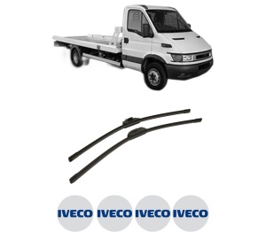 Set stergatoare auto Iveco DAILY III Platform/Chassis din 1999-2006, pentru parbriz auto, 2 bucati, Bosch Aerotwin Retro Truck, din cauciuc siliconat rezistent, 4 Stickere Auto Iveco - Img 2