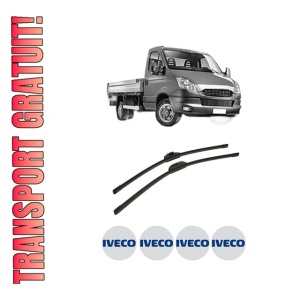 Set stergatoare auto Iveco DAILY V Platform/Chassis din 2011-2014, pentru parbriz auto, 2 bucati, Bosch Aerotwin Retro Truck, din cauciuc siliconat rezistent, 4 Stickere Auto Iveco