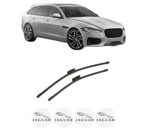 Set stergatoare auto JAGUAR XF SPORTBRAKE (X250) din 2012-2014, pentru parbriz auto, 2 bucati, Bosch Aerotwin Multi, din cauciuc siliconat rezistent, 4 Stickere Auto JAGUAR - Img 2