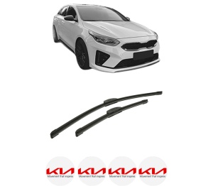 Set stergatoare auto KIA PROCEED Combi Van (CD) din 2018-2020, pentru parbriz auto, 2 bucati, Bosch Aerotwin Retrofit, din cauciuc siliconat rezistent, 4 Stickere Auto KIA - Img 2