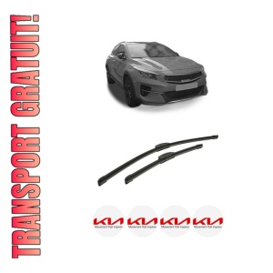 Set stergatoare auto KIA XCEED (CD) din 2019-2024, pentru parbriz auto, 2 bucati, Bosch Aerotwin Retrofit, din cauciuc siliconat rezistent, 4 Stickere Auto KIA