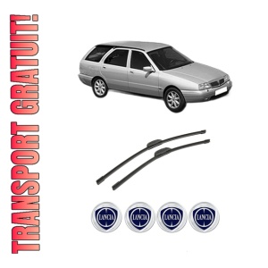 Set stergatoare auto LANCIA KAPPA SW (838_) din 1996-2001, pentru parbriz auto, 2 bucati, Bosch Aerotwin Retrofit, din cauciuc siliconat rezistent, 4 Stickere Auto LANCIA