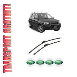 Set stergatoare auto LAND ROVER FREELANDER 2 (L359) din 2006-2014, pentru parbriz auto, 2 bucati, Bosch Aerotwin Multi, din cauciuc siliconat rezistent, 4 Stickere Auto LAND ROVER
