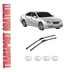 Set stergatoare auto LEXUS ES (MCV_, VZV_) din 2001-2006, pentru parbriz auto, 2 bucati, Bosch Aerotwin Retrofit, din cauciuc siliconat rezistent, 4 Stickere Auto LEXUS