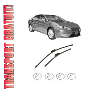 Set stergatoare auto LEXUS ES (_V6_) din 2012-2018, pentru parbriz auto, 2 bucati, Bosch Aerotwin Retrofit, din cauciuc siliconat rezistent, 4 Stickere Auto LEXUS