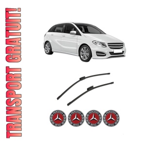Set stergatoare auto MERCEDES-BENZ B-CLASS Sports Tourer (W246, W242) din 2011-2018, pentru parbriz auto, 2 bucati, Bosch Aerotwin Multi, din cauciuc siliconat rezistent, 4 Stickere Auto MERCEDES-BENZ