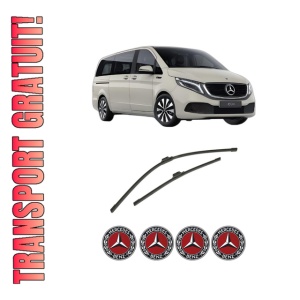 Set stergatoare auto MERCEDES-BENZ EQV (W447) din 2020, pentru parbriz auto, 2 bucati, Bosch Aerotwin, din cauciuc siliconat rezistent, 4 Stickere Auto MERCEDES-BENZ
