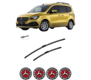 Set stergatoare auto MERCEDES-BENZ T-CLASS MPV (W420) din 2022, pentru parbriz auto, 2 bucati, Bosch Aerotwin, din cauciuc siliconat rezistent, 4 Stickere Auto MERCEDES-BENZ - Img 2