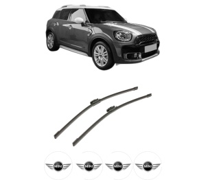 Set stergatoare auto MINI MINI COUNTRYMAN (F60) din 2016-2020, pentru parbriz auto, 2 bucati, Bosch Aerotwin, din cauciuc siliconat rezistent, 4 Stickere Auto MINI - Img 2