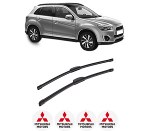 Set stergatoare auto MITSUBISHI ASX (GA_W_) din 2010-2015, pentru parbriz auto, 2 bucati, Bosch Aerotwin Retrofit, din cauciuc siliconat rezistent, 4 Stickere Auto MITSUBISHI - Img 2