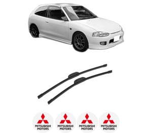 Set stergatoare auto MITSUBISHI COLT V (CJ_, CP_) din 1996-2003, pentru parbriz auto, 2 bucati, Bosch Aerotwin Retrofit, din cauciuc siliconat rezistent, 4 Stickere Auto MITSUBISHI - Img 2