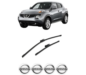 Set stergatoare auto NISSAN JUKE Van (F15) din 2010-2019, pentru parbriz auto, 2 bucati, Bosch Aerotwin, din cauciuc siliconat rezistent, 4 Stickere Auto NISSAN - Img 2