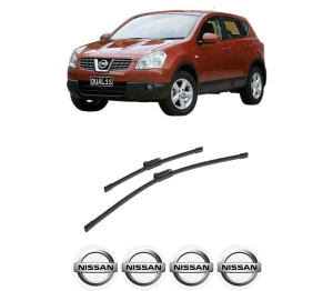 Set stergatoare auto NISSAN QASHQAI I (J10, NJ10) din 2006-2014, pentru parbriz auto, 2 bucati, Bosch Aerotwin, din cauciuc siliconat rezistent, 4 Stickere Auto NISSAN - Img 2