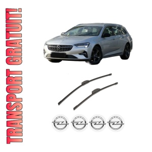 Set stergatoare auto OPEL INSIGNIA A Sports Tourer (G09) din 2008-2017, pentru parbriz auto, 2 bucati, Bosch Aerotwin Retrofit, din cauciuc siliconat rezistent, 4 Stickere Auto OPEL