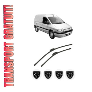 Set stergatoare auto PEUGEOT EXPERT Van (222) din 1996-2006, pentru parbriz auto, 2 bucati, Bosch Aerotwin Retrofit, din cauciuc siliconat rezistent, 4 Stickere Auto PEUGEOT