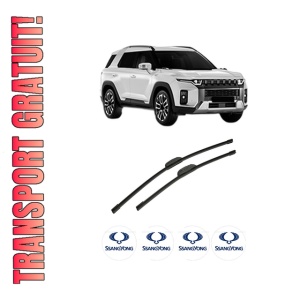 Set stergatoare auto SSANGYONG TORRES (J100) din 2022, pentru parbriz auto, 2 bucati, Bosch Aerotwin Retrofit, din cauciuc siliconat rezistent, 4 Stickere Auto SSANGYONG