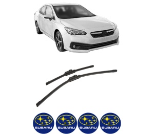 Set stergatoare auto SUBARU IMPREZA Hatchback (GT_) din 2017, pentru parbriz auto, 2 bucati, Bosch Aerotwin, din cauciuc siliconat rezistent, 4 Stickere Auto SUBARU - Img 2