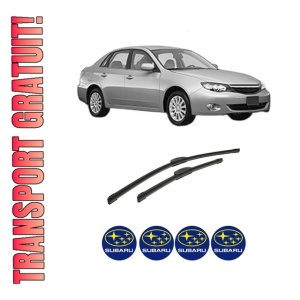 Set stergatoare auto SUBARU IMPREZA Saloon (GJ_) din 2012-2016, pentru parbriz auto, 2 bucati, Bosch Aerotwin Retrofit, din cauciuc siliconat rezistent, 4 Stickere Auto SUBARU