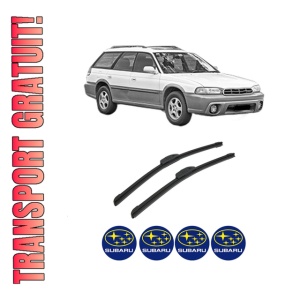 Set stergatoare auto SUBARU LEGACY OUTBACK (BG) din 1996-1999, pentru parbriz auto, 2 bucati, Bosch Aerotwin Retrofit, din cauciuc siliconat rezistent, 4 Stickere Auto SUBARU