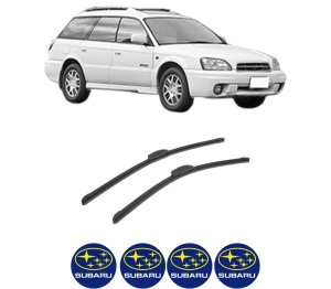 Set stergatoare auto SUBARU OUTBACK (BE, BH) din 2000-2003, pentru parbriz auto, 2 bucati, Bosch Aerotwin Retrofit, din cauciuc siliconat rezistent, 4 Stickere Auto SUBARU - Img 2