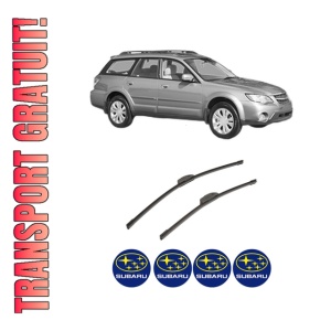 Set stergatoare auto SUBARU OUTBACK (BL, BP) din 2003-2009, pentru parbriz auto, 2 bucati, Bosch Aerotwin Retrofit, din cauciuc siliconat rezistent, 4 Stickere Auto SUBARU