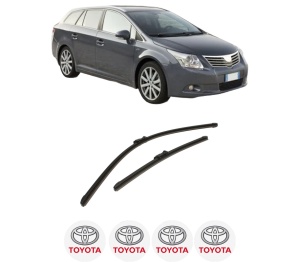 Set stergatoare auto TOYOTA AVENSIS Estate (_T27_) din 2008-2018, pentru parbriz auto, 2 bucati, Bosch Aerotwin, din cauciuc siliconat rezistent, 4 Stickere Auto TOYOTA - Img 2