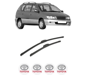 Set stergatoare auto TOYOTA PICNIC (_XM1_) din 1996-2001, pentru parbriz auto, 2 bucati, Bosch Aerotwin Retrofit, din cauciuc siliconat rezistent, 4 Stickere Auto TOYOTA - Img 2