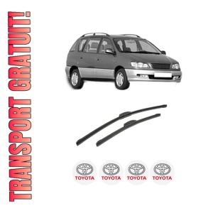 Set stergatoare auto TOYOTA PICNIC (_XM1_) din 1996-2001, pentru parbriz auto, 2 bucati, Bosch Aerotwin Retrofit, din cauciuc siliconat rezistent, 4 Stickere Auto TOYOTA