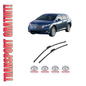 Set stergatoare auto TOYOTA VENZA (_V1_) din 2008-2016, pentru parbriz auto, 2 bucati, Bosch Aerotwin Retrofit, din cauciuc siliconat rezistent, 4 Stickere Auto TOYOTA