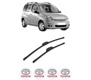 Set stergatoare auto TOYOTA YARIS VERSO (_P2_) din 1999-2005, pentru parbriz auto, 2 bucati, Bosch Aerotwin Retrofit, din cauciuc siliconat rezistent, 4 Stickere Auto TOYOTA - Img 2