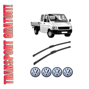 Set stergatoare auto Volkswagen LT 28-46 II Platform/Chassis (2DC, 2DF, 2DG, 2DL, 2DM) din 1996-2006, pentru parbriz auto, 2 bucati, Bosch Aerotwin Retrofit, din cauciuc siliconat rezistent, 4 Stickere Auto Volkswagen