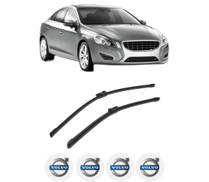 Set stergatoare auto VOLVO S60 II (134) din 2010-2018, pentru parbriz auto, 2 bucati, Bosch Aerotwin, din cauciuc siliconat rezistent, 4 Stickere Auto VOLVO - Img 2