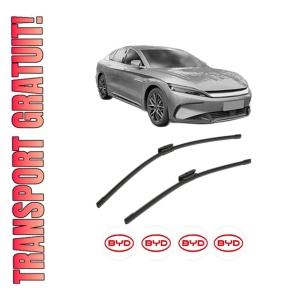 Set stergatoare BYD HAN din 2022, pentru parbriz auto, 2 bucati, Bosch Aerotwin Multi, din cauciuc siliconat rezistent, 4 Stickere Auto BYD