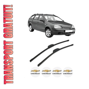Set stergatoare CHEVROLET LACETTI Estate (J200) din 2005, pentru parbriz auto, 2 bucati, Bosch Aerotwin Retrofit, din cauciuc siliconat rezistent, 4 Stickere Auto CHEVROLET