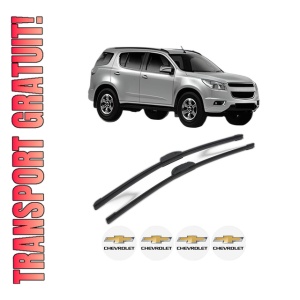 Set stergatoare CHEVROLET TRAILBLAZER (KC_) din 2001-2008, pentru parbriz auto, 2 bucati, Bosch Aerotwin Retrofit, din cauciuc siliconat rezistent, 4 Stickere Auto CHEVROLET