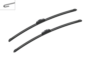 Set stergatoare CHRYSLER GRAND VOYAGER / VOYAGER IV (RG, RS) din 2000-2004, pentru parbriz auto, 2 bucati, Bosch Aerotwin Retrofit, din cauciuc siliconat rezistent, 4 Stickere Auto CHRYSLER v43920