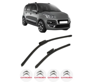 Set stergatoare CITROEN C3 PICASSO (SH_) din 2008-2017, pentru parbriz auto, 2 bucati, Bosch Aerotwin, din cauciuc siliconat rezistent, 4 Stickere Auto CITROEN v56073