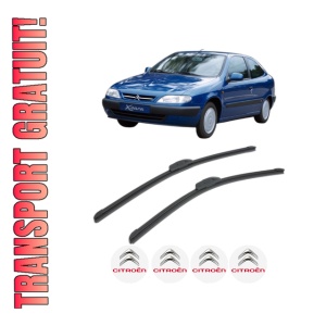 Set stergatoare CITROEN XSARA Hatchback Van (N3_) din 1998-2000, pentru parbriz auto, 2 bucati, Bosch Aerotwin Retrofit, din cauciuc siliconat rezistent, 4 Stickere Auto CITROEN