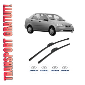 Set stergatoare DAEWOO KALOS Saloon (KLAS) din 2002-2003, pentru parbriz auto, 2 bucati, Bosch Aerotwin Retrofit, din cauciuc siliconat rezistent, 4 Stickere Auto DAEWOO