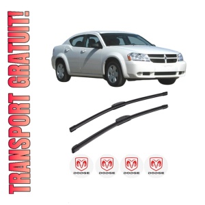 Set stergatoare DODGE AVENGER din 2007, pentru parbriz auto, 2 bucati, Bosch Aerotwin Retrofit, din cauciuc siliconat rezistent, 4 Stickere Auto DODGE
