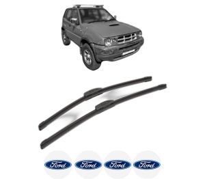 Set stergatoare FORD MAVERICK VAN din 1996, pentru parbriz auto, 2 bucati, Bosch Aerotwin Retrofit, din cauciuc siliconat rezistent, 4 Stickere Auto FORD v42623