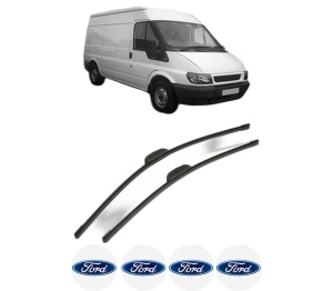 Set stergatoare FORD TRANSIT Van (FA_ _) din 2000-2011, pentru parbriz auto, 2 bucati, Bosch Aerotwin Retrofit, din cauciuc siliconat rezistent, 4 Stickere Auto FORD v53313