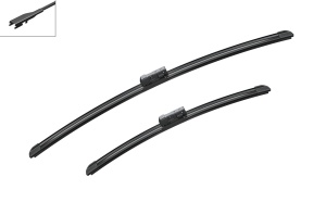 Set stergatoare GEELY BOYUE PRO din 2019-2020, pentru parbriz auto, 2 bucati, Bosch Aerotwin, din cauciuc siliconat rezistent, 4 Stickere Auto GEELY v49164