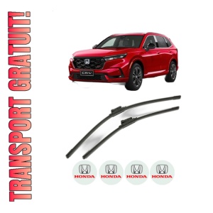 Set stergatoare HONDA CR-V VI (RS_, RY_) din 2023, pentru parbriz auto, 2 bucati, Bosch Aerotwin, din cauciuc siliconat rezistent, 4 Stickere Auto HONDA