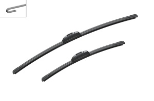 Set stergatoare HYUNDAI i20 II (GB, IB) din 2014-2019, pentru parbriz auto, 2 bucati, Bosch Aerotwin Retrofit, din cauciuc siliconat rezistent, 4 Stickere Auto HYUNDAI v50225
