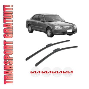 Set stergatoare KIA MAGENTIS I (GD, MS) din 2001, pentru parbriz auto, 2 bucati, Bosch Aerotwin Retrofit, din cauciuc siliconat rezistent, 4 Stickere Auto KIA